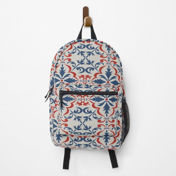 Item preview, Beautiful Blue and Red Square Ornamental Pattern designed and sold by branaghbel.