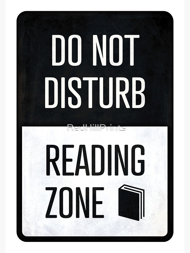 Thumbnail 3 of 3, Photographic Print, Do not disturb, Reading zone - book lover christmas gift designed and sold by RedHillPrints.