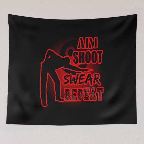 Item preview, Aim Shoot Swear Repeat designed and sold by printhappy4you.