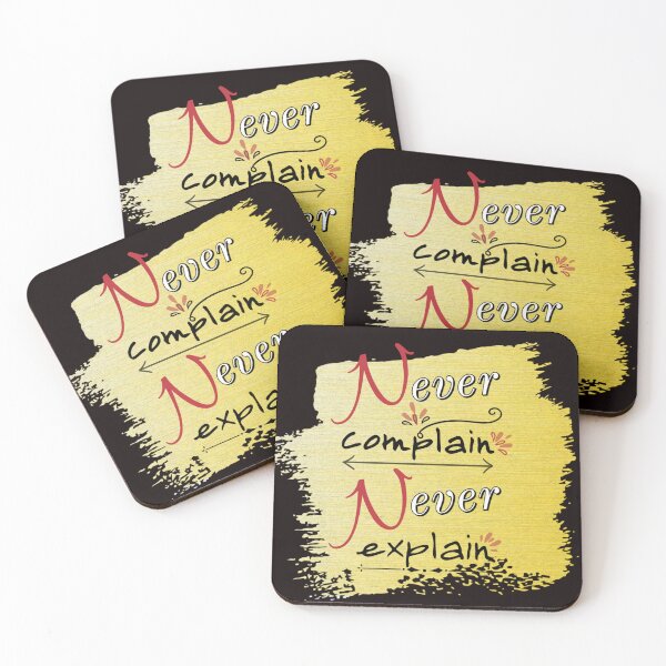 Item preview, Never complain never explain with yellow brush designed and sold by Ndli.