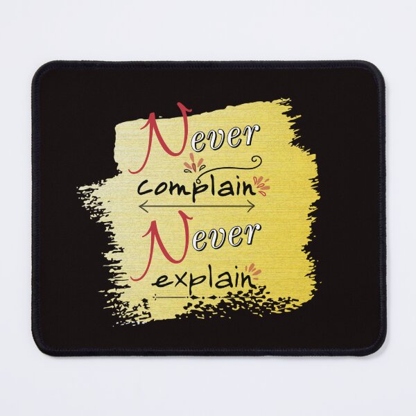 Item preview, Never complain never explain with yellow brush designed and sold by Ndli.
