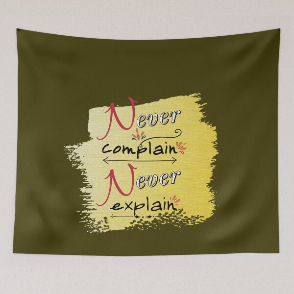 Item preview, Never complain never explain with yellow brush designed and sold by Ndli.