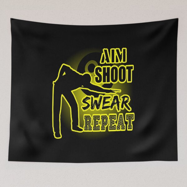 Item preview,  Aim Shoot Swear Repeat designed and sold by printhappy4you.
