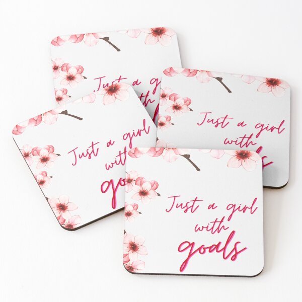 Item preview, Just a girl with goals designed and sold by DesignAndTales.