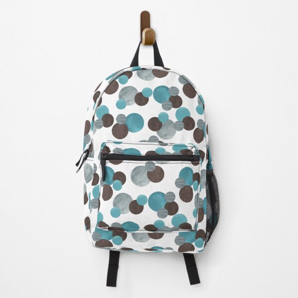 Item preview, Turquoise, Brown And Grey Watercolor Dots designed and sold by HildegunStudio.