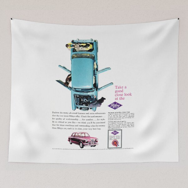 Item preview, Vintage Riley Cars advert, 1960 designed and sold by Random Railways.