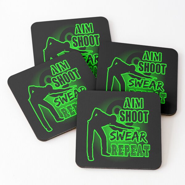 Item preview, Aim Shoot Swear Repeat designed and sold by printhappy4you.