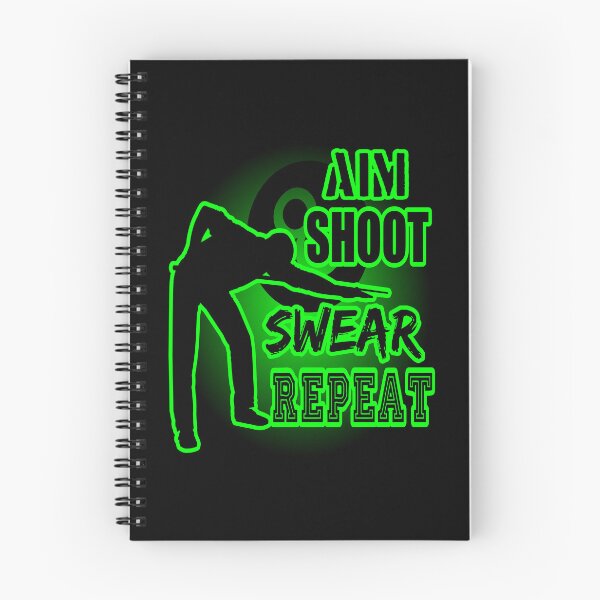 Item preview, Aim Shoot Swear Repeat designed and sold by printhappy4you.