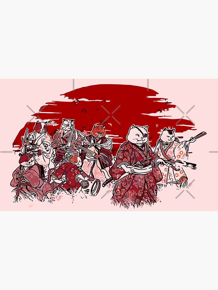 Imagen 3 de 3, Pegatina con la obra gato manga japones, diseñada y vendida por FotoLibreStudio.