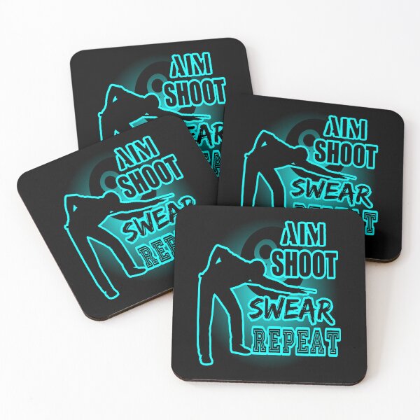 Item preview, Aim Shoot Swear Repeat designed and sold by printhappy4you.