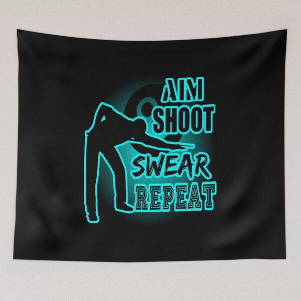 Item preview, Aim Shoot Swear Repeat designed and sold by printhappy4you.