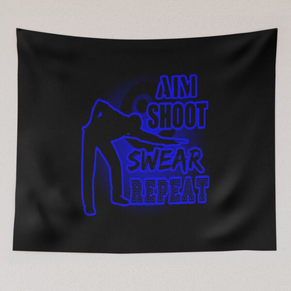 Item preview, Aim Shoot Swear Repeat designed and sold by printhappy4you.