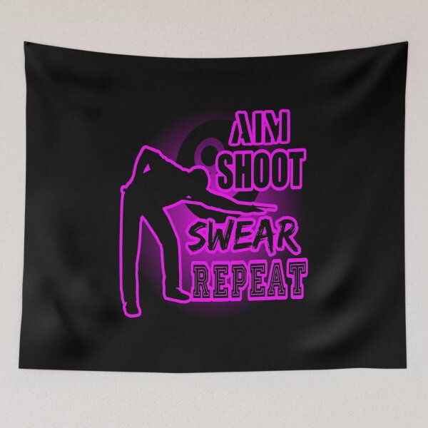 Item preview, Aim Shoot Swear Repeat designed and sold by printhappy4you.