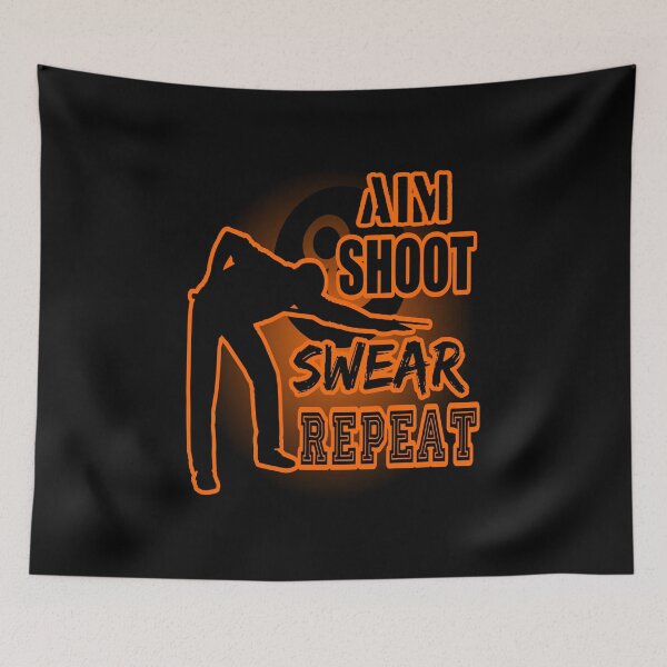 Item preview, Aim Shoot Swear Repeat designed and sold by printhappy4you.