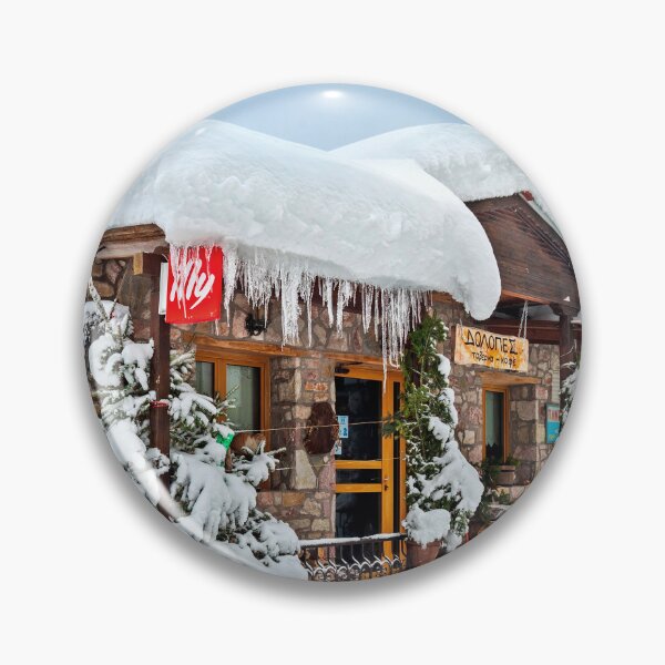 Item preview, Snowcapped tavern in Agrafa mountains designed and sold by Hercules Milas.