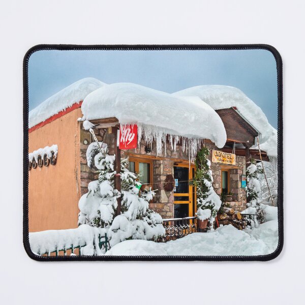 Item preview, Snowcapped tavern in Agrafa mountains designed and sold by Hercules Milas.