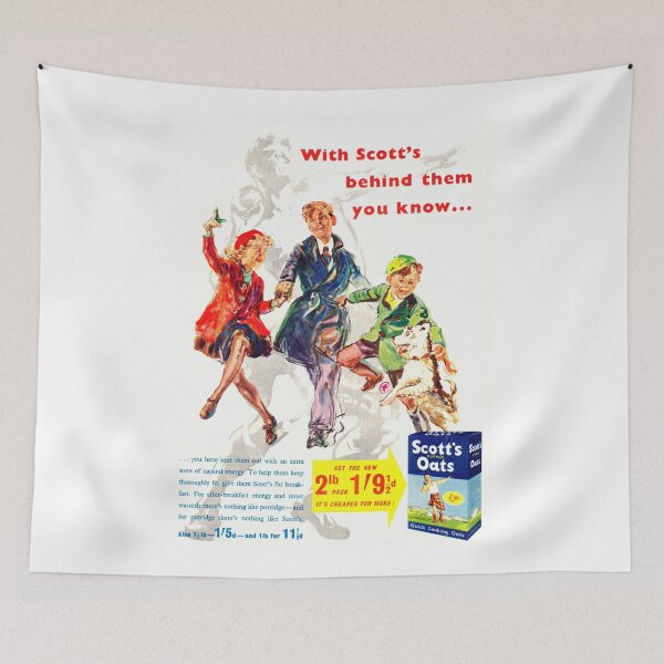 Item preview, Vintage Scotts porridge oats advert designed and sold by Random Railways.