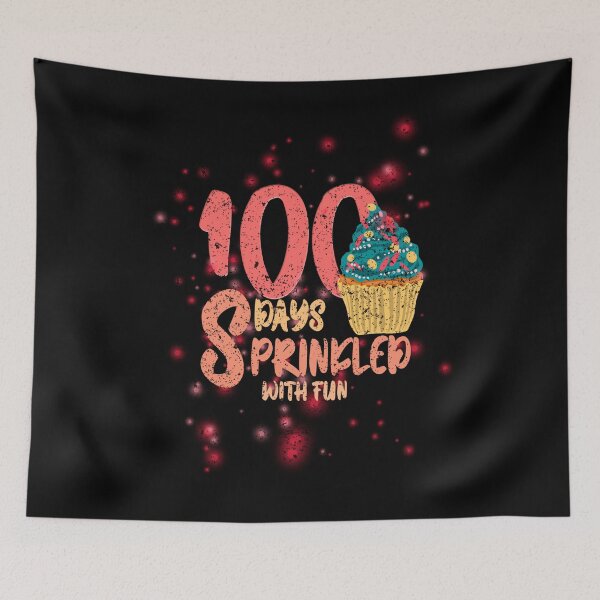 Item preview, Cute cupcake 100 days sprinkled with fun girls funny cupcake designed and sold by hakimayedder33.