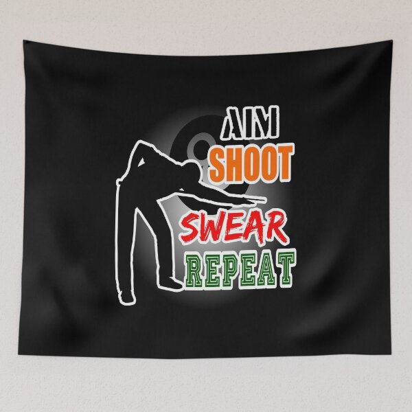 Item preview, Aim Shoot Swear Repeat designed and sold by printhappy4you.