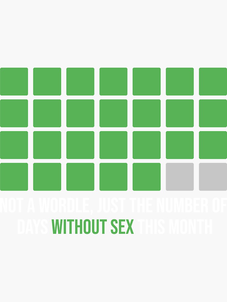 Pegatina «Diseño divertido de WORDLE un juego de palabras diario en