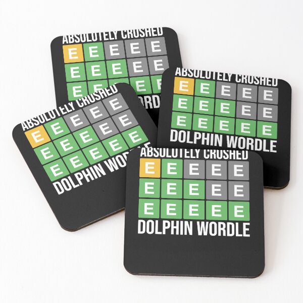 Item preview, Funny Dolphin WORDLE- A Daily Word Game Online Puzzle Trending WORDLE Lover Design designed and sold by MarioShirtWorld.