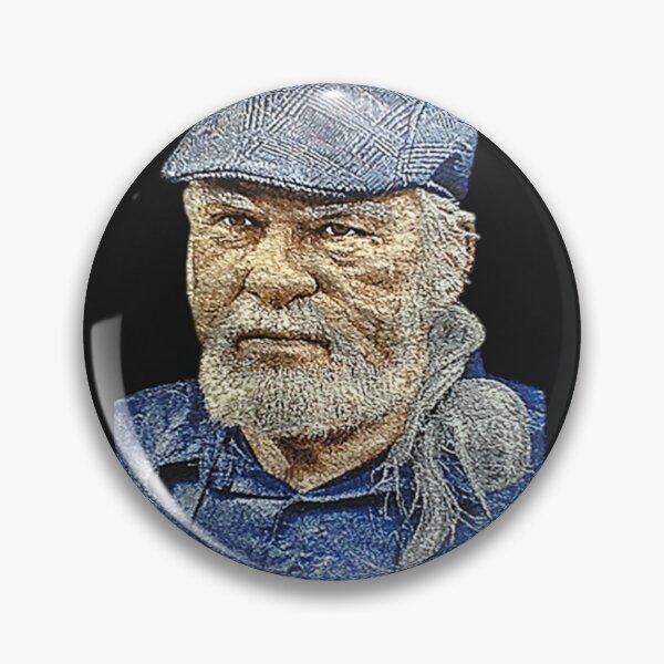 Item preview, Machine embroidery, Face of an Old Man, Stitch crafting, unique embroidered art designed and sold by RudolphBarnard.