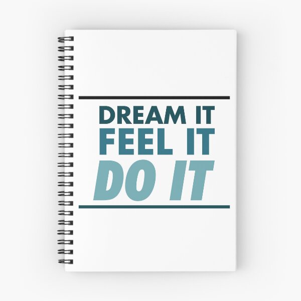 Item preview, Motivational / inspirational quote - How to achieve goals - dream it, feel it, do it - 11 designed and sold by AlfabetDesign.