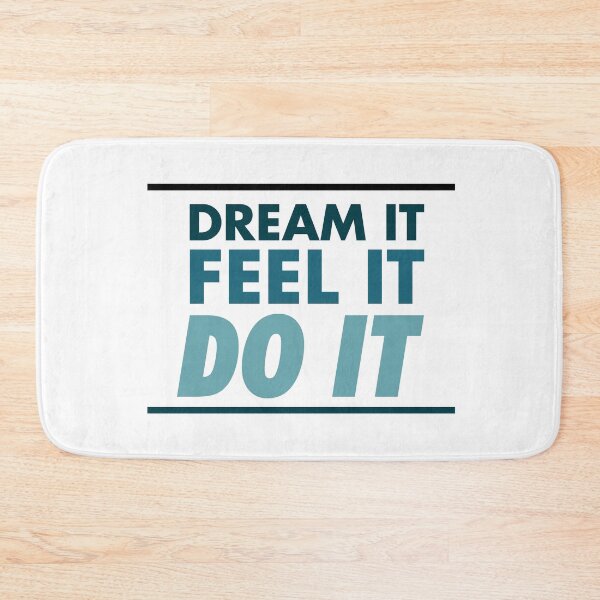 Item preview, Motivational / inspirational quote - How to achieve goals - dream it, feel it, do it - 11 designed and sold by AlfabetDesign.