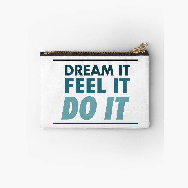 Item preview, Motivational / inspirational quote - How to achieve goals - dream it, feel it, do it - 11 designed and sold by AlfabetDesign.