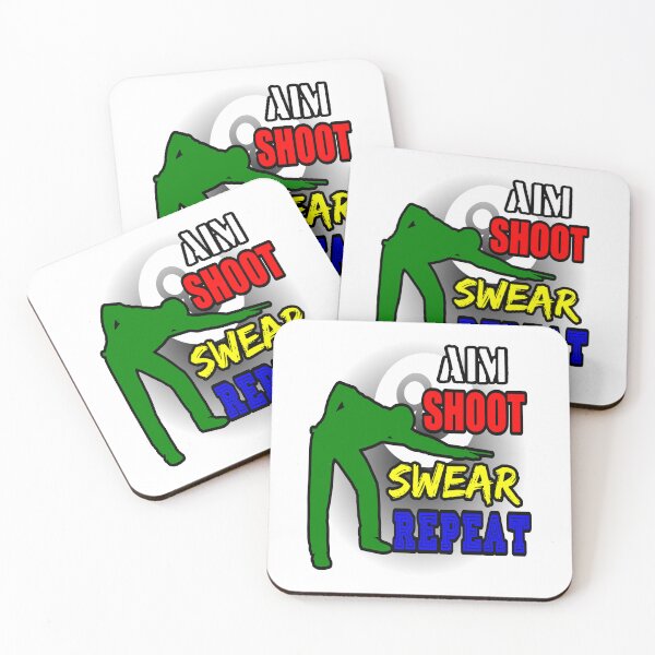 Item preview, Aim Shoot Swear Repeat designed and sold by printhappy4you.