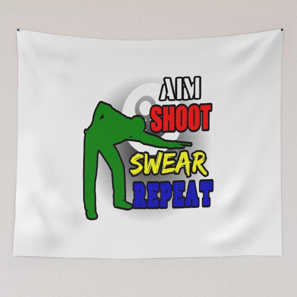 Item preview, Aim Shoot Swear Repeat designed and sold by printhappy4you.