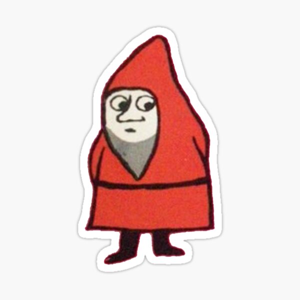 Item preview, Concerned Red Gnome Transparent designed and sold by KathrynLmao.