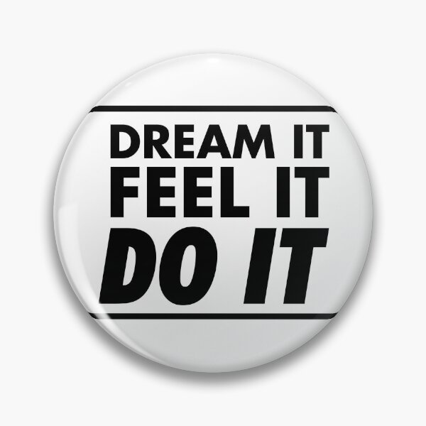 Item preview, Motivational / inspirational quote - How to achieve goals - dream it, feel it, do it - 10 designed and sold by AlfabetDesign.