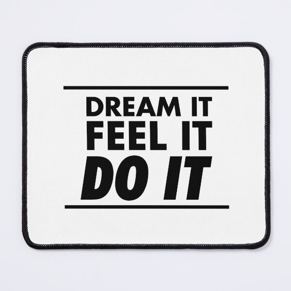 Item preview, Motivational / inspirational quote - How to achieve goals - dream it, feel it, do it - 10 designed and sold by AlfabetDesign.