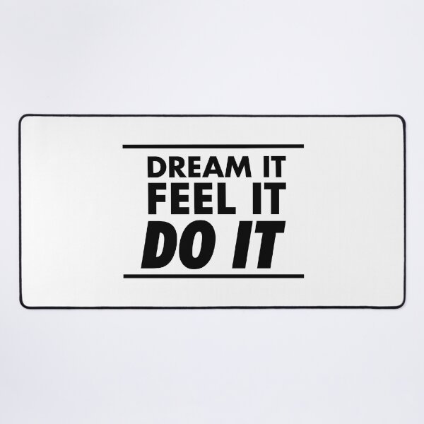 Item preview, Motivational / inspirational quote - How to achieve goals - dream it, feel it, do it - 10 designed and sold by AlfabetDesign.