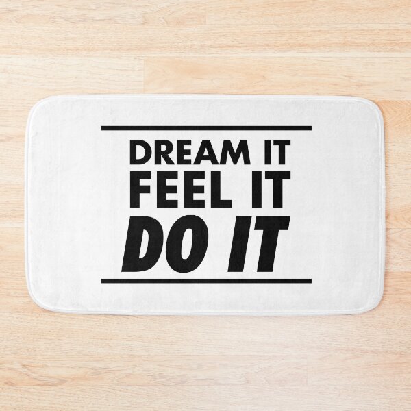 Item preview, Motivational / inspirational quote - How to achieve goals - dream it, feel it, do it - 10 designed and sold by AlfabetDesign.