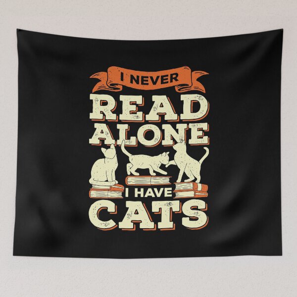 Item preview, I Never Read Alone I Have Cats designed and sold by Marcid95.
