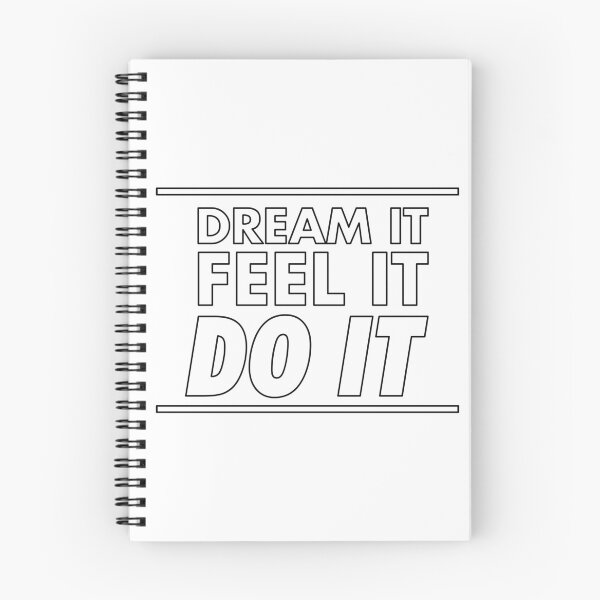Item preview, Motivational / inspirational quote - How to achieve goals - dream it, feel it, do it - 09 designed and sold by AlfabetDesign.