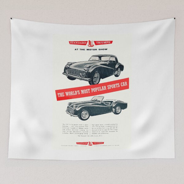Item preview, Vintage Triumph TR3 advert, 1960 designed and sold by Random Railways.