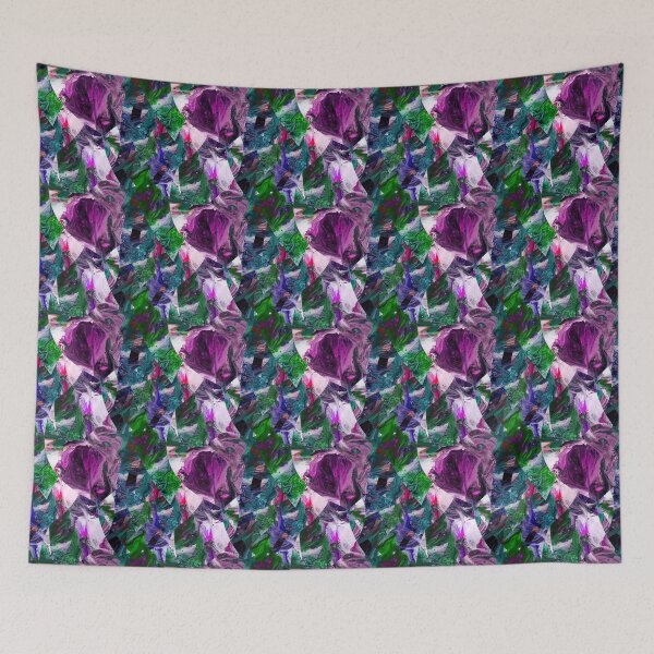 Item preview, Stylized pattern with leaves and ifferent colors designed and sold by Shape-And-Color.