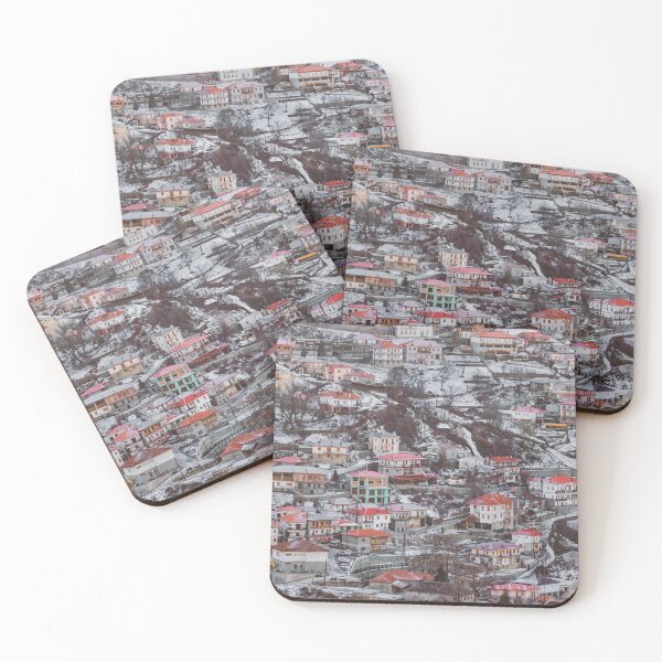 Item preview, Metsovo Aerial Cityscape, Greece designed and sold by DFLC Prints.