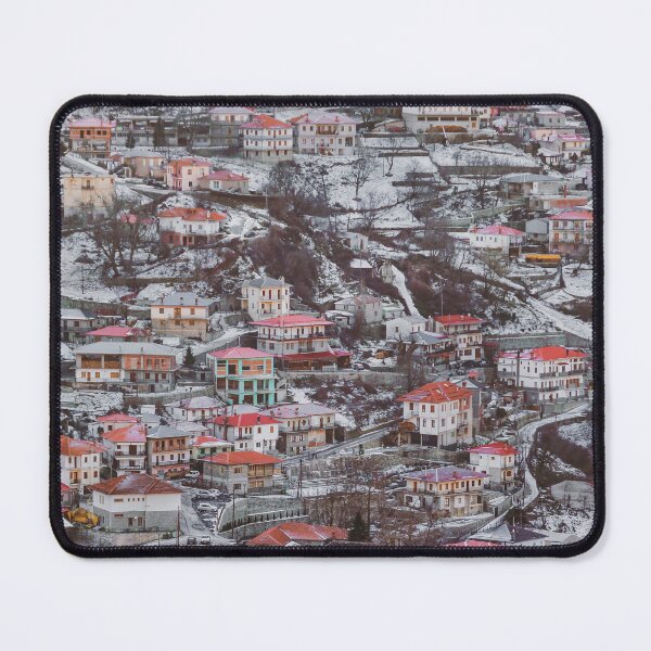 Item preview, Metsovo Aerial Cityscape, Greece designed and sold by DFLC Prints.