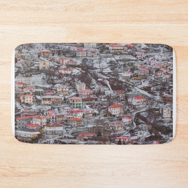 Item preview, Metsovo Aerial Cityscape, Greece designed and sold by DFLC Prints.
