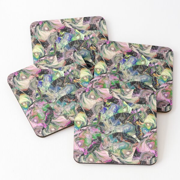 Item preview, Fluid art seamless pattern with color bleed designed and sold by Shape-And-Color.
