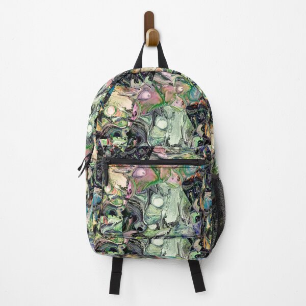 Item preview, Stylized leaves in green and black dominated color mix designed and sold by Shape-And-Color.
