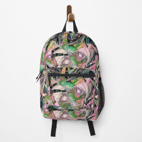 Item preview, Fluid art seamless pattern with lots of green colors designed and sold by Shape-And-Color.