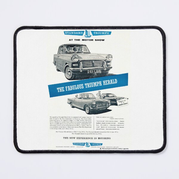 Item preview, Vintage Triumph Herald car advert, 1960 designed and sold by Random Railways.
