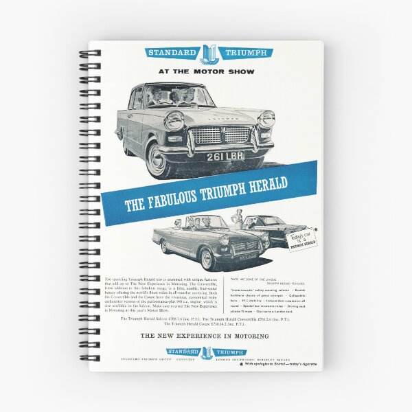 Item preview, Vintage Triumph Herald car advert, 1960 designed and sold by Random Railways.