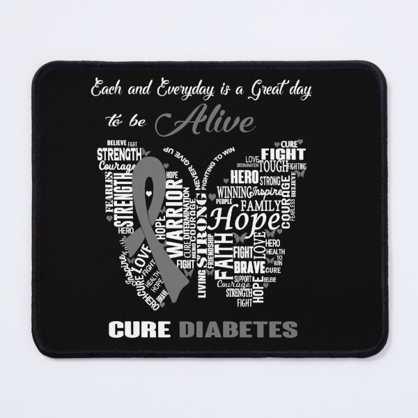 Item preview, Butterfly Ribbon Cure Diabetes Awareness designed and sold by Tadmab.