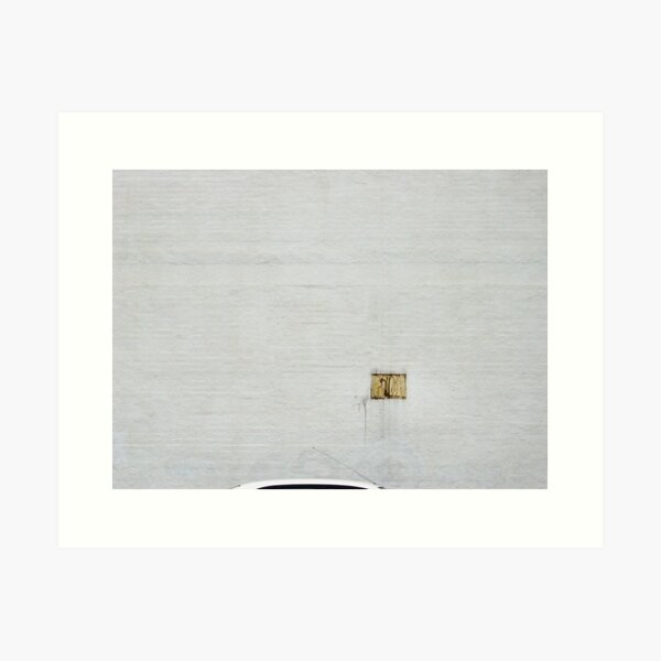 unstuck on white Art Print
